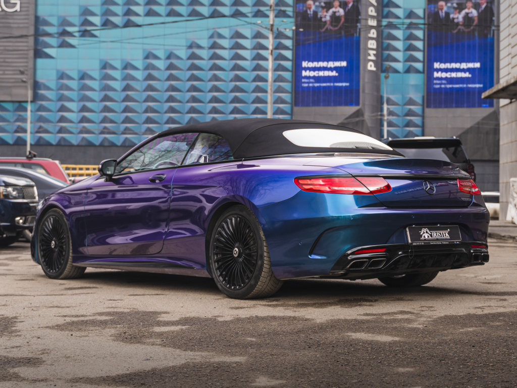 UC8067, IRISTEK PPF Colors Chameleon Thunder Blue Purple — Mercedes-Benz S